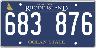 RI license plate 683876
