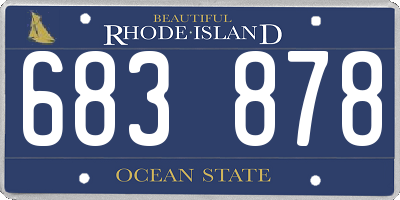 RI license plate 683878