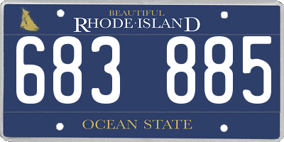 RI license plate 683885