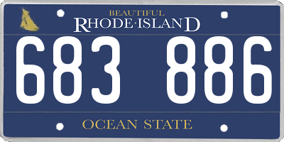 RI license plate 683886