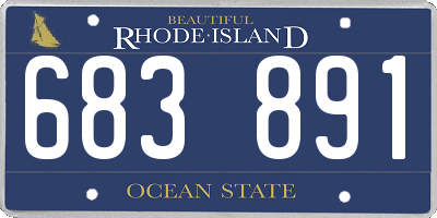 RI license plate 683891