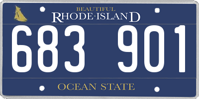 RI license plate 683901
