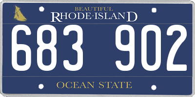 RI license plate 683902