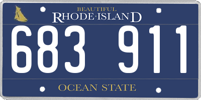 RI license plate 683911