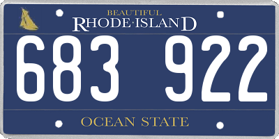 RI license plate 683922