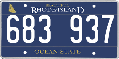 RI license plate 683937