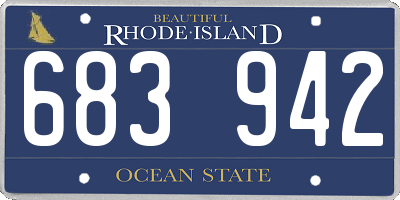 RI license plate 683942