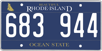 RI license plate 683944