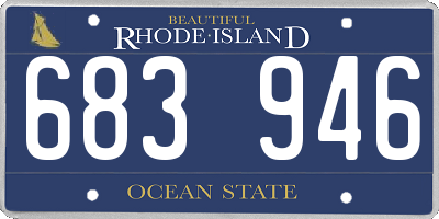 RI license plate 683946
