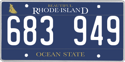 RI license plate 683949