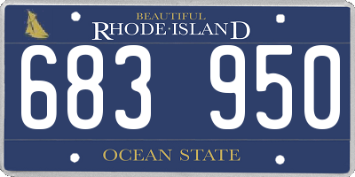 RI license plate 683950