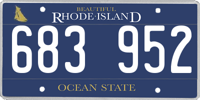 RI license plate 683952