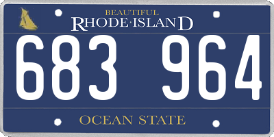 RI license plate 683964