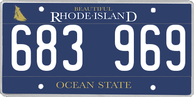 RI license plate 683969