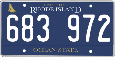 RI license plate 683972