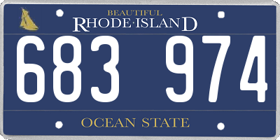 RI license plate 683974