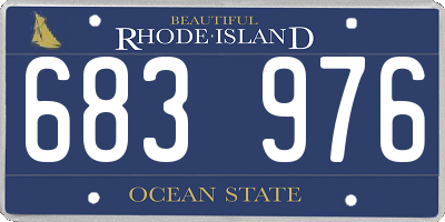 RI license plate 683976