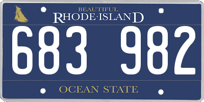 RI license plate 683982