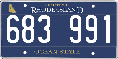 RI license plate 683991