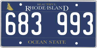 RI license plate 683993