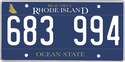 RI license plate 683994