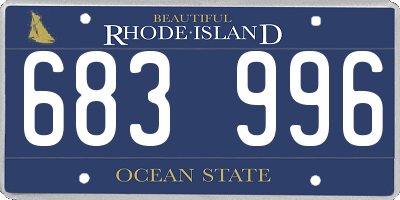 RI license plate 683996