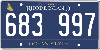 RI license plate 683997