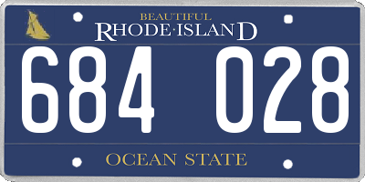 RI license plate 684028