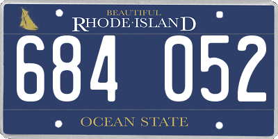 RI license plate 684052