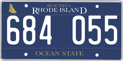 RI license plate 684055