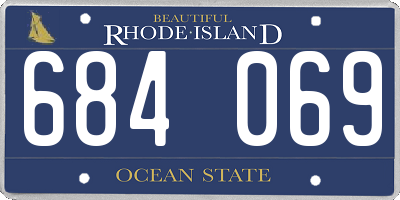 RI license plate 684069