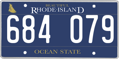 RI license plate 684079