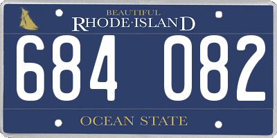 RI license plate 684082