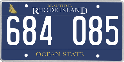 RI license plate 684085