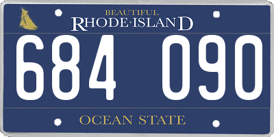RI license plate 684090