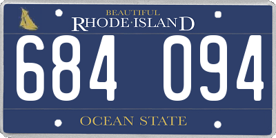 RI license plate 684094
