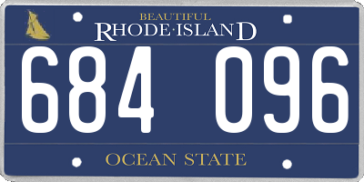 RI license plate 684096