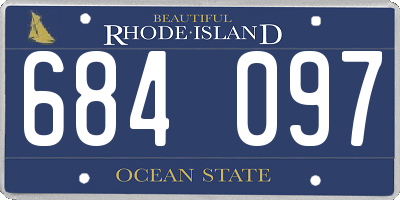 RI license plate 684097