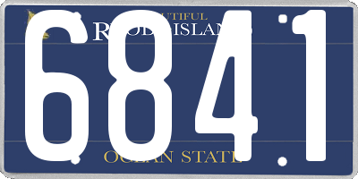 RI license plate 6841