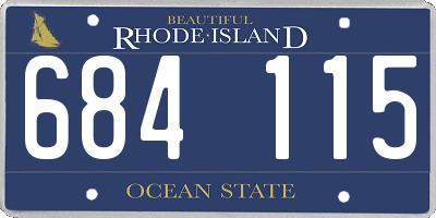RI license plate 684115