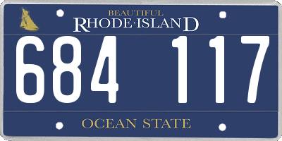 RI license plate 684117