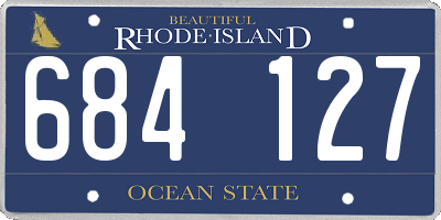 RI license plate 684127