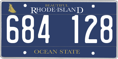 RI license plate 684128