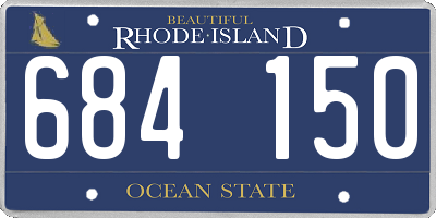 RI license plate 684150