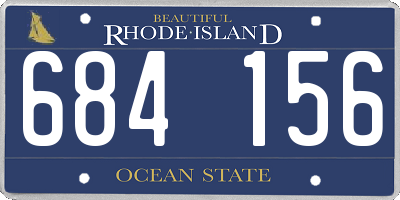 RI license plate 684156