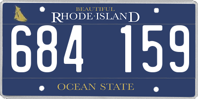 RI license plate 684159