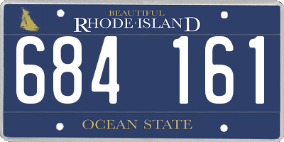 RI license plate 684161