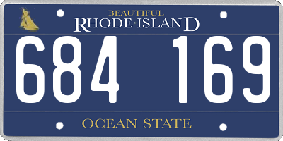 RI license plate 684169