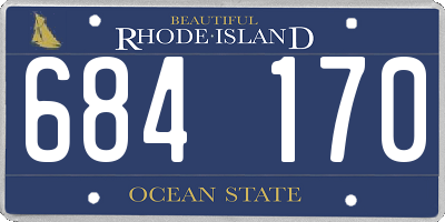 RI license plate 684170