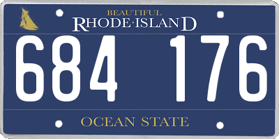 RI license plate 684176